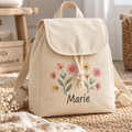 Personalisierter Kinderrucksack aus Bio-Baumwolle mit Name – Hauptbild