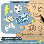 Brotdose "Sticker blau"