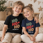 Ho Ho Ho Weihnachts-T-Shirt für Kinder – Produktansicht 2