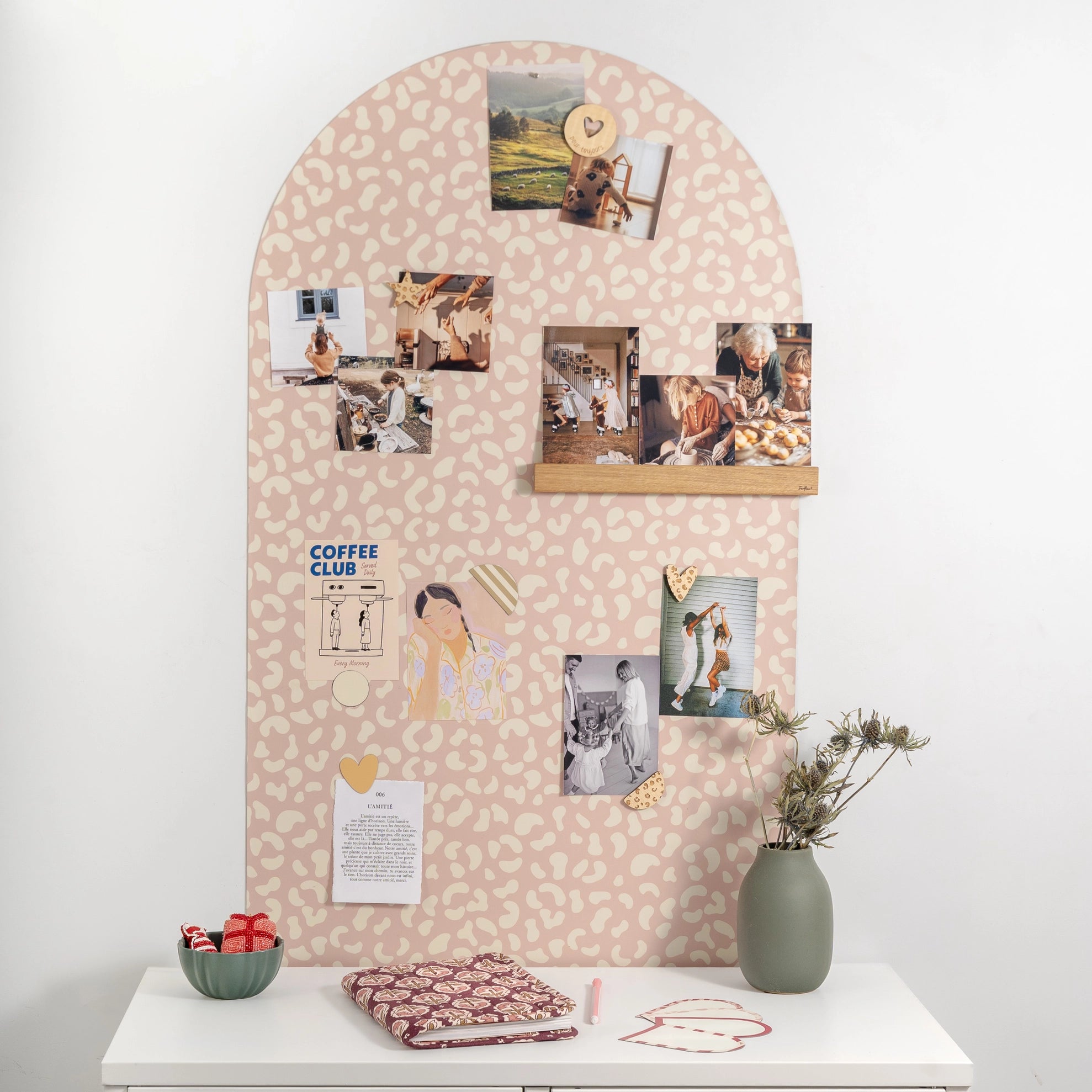 Magnetwand "Rosa gefleckt"