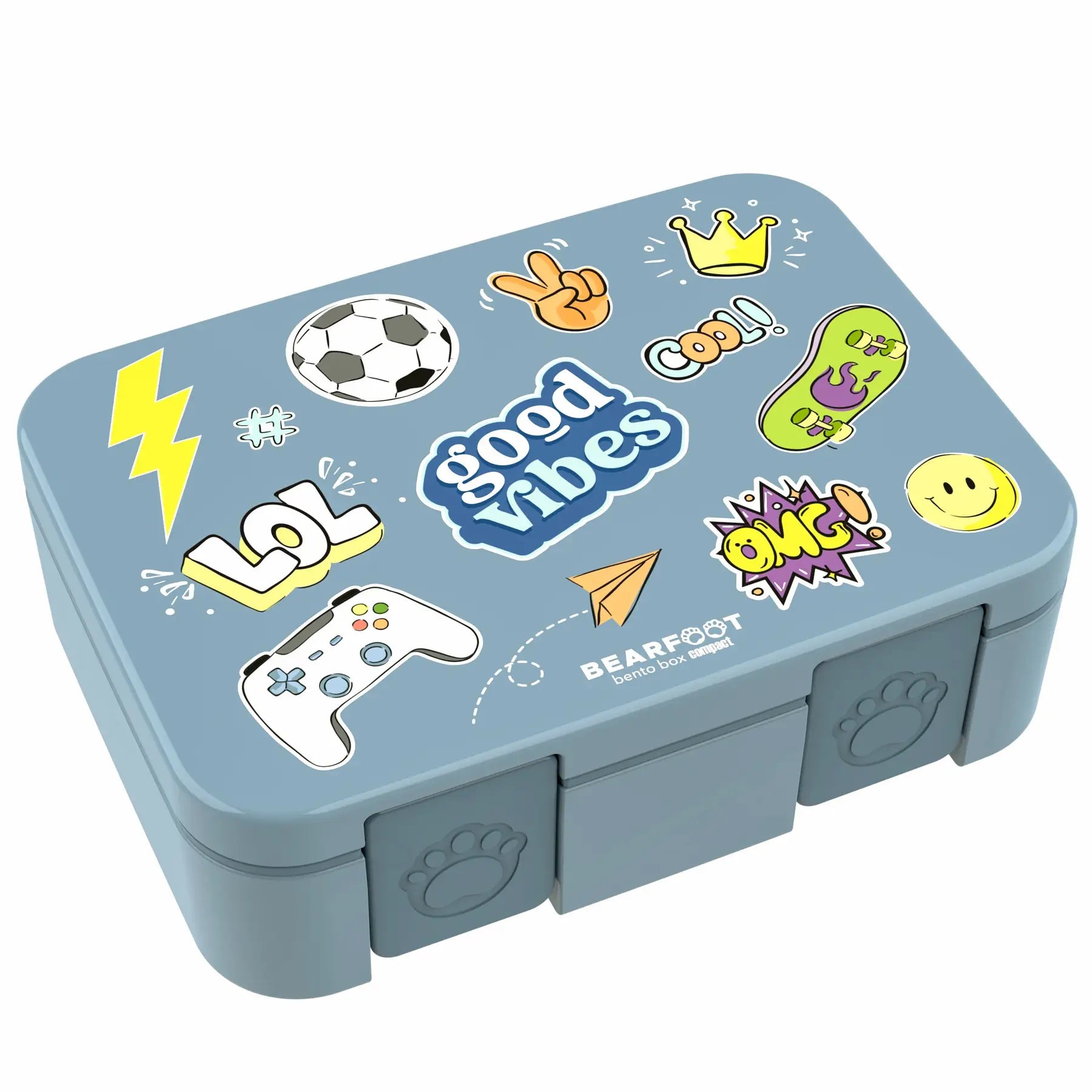 Brotdose "Sticker blau"
