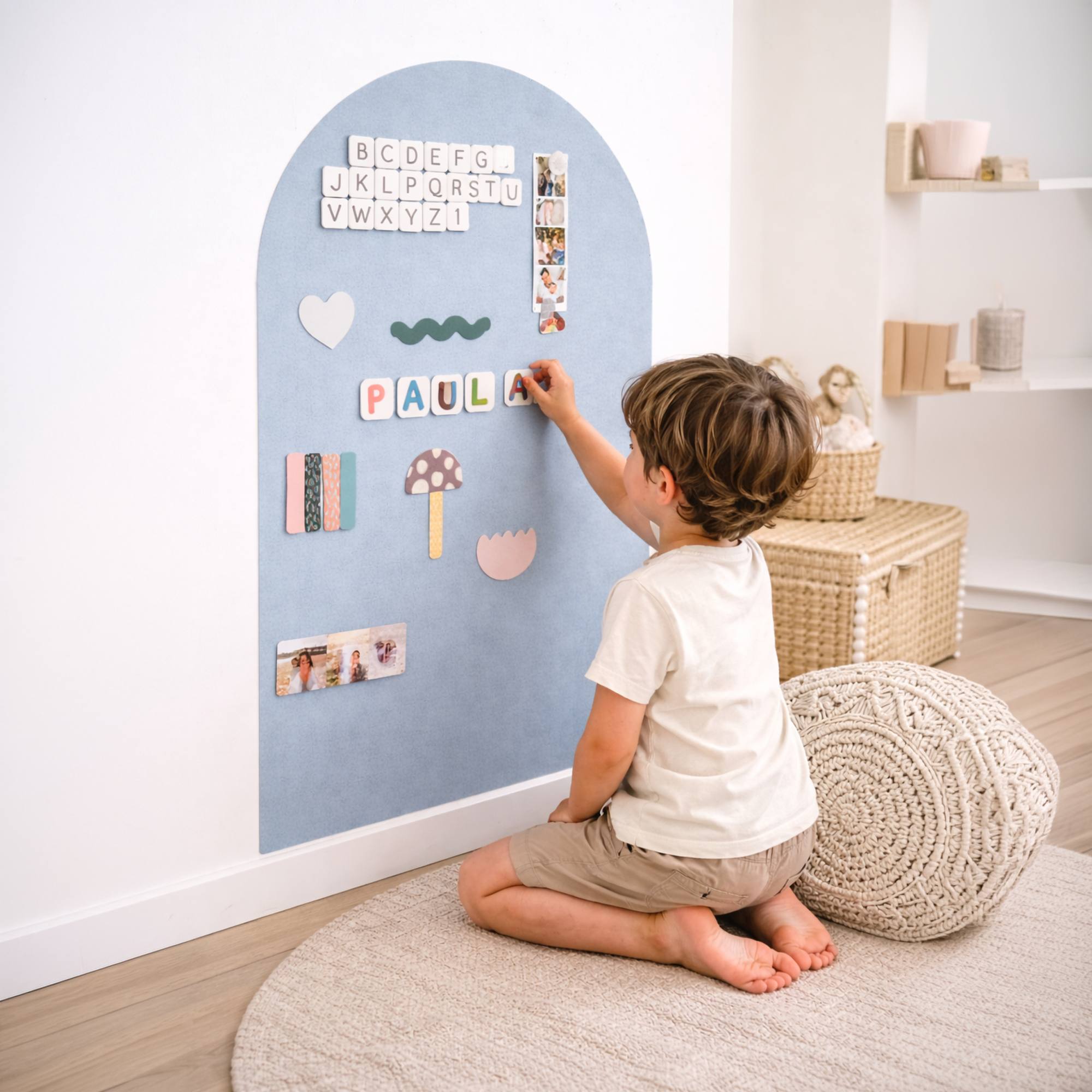 Magnetwand "Nebelblau"