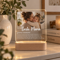 Personalisierte Fotolampe als Geschenk für Mama