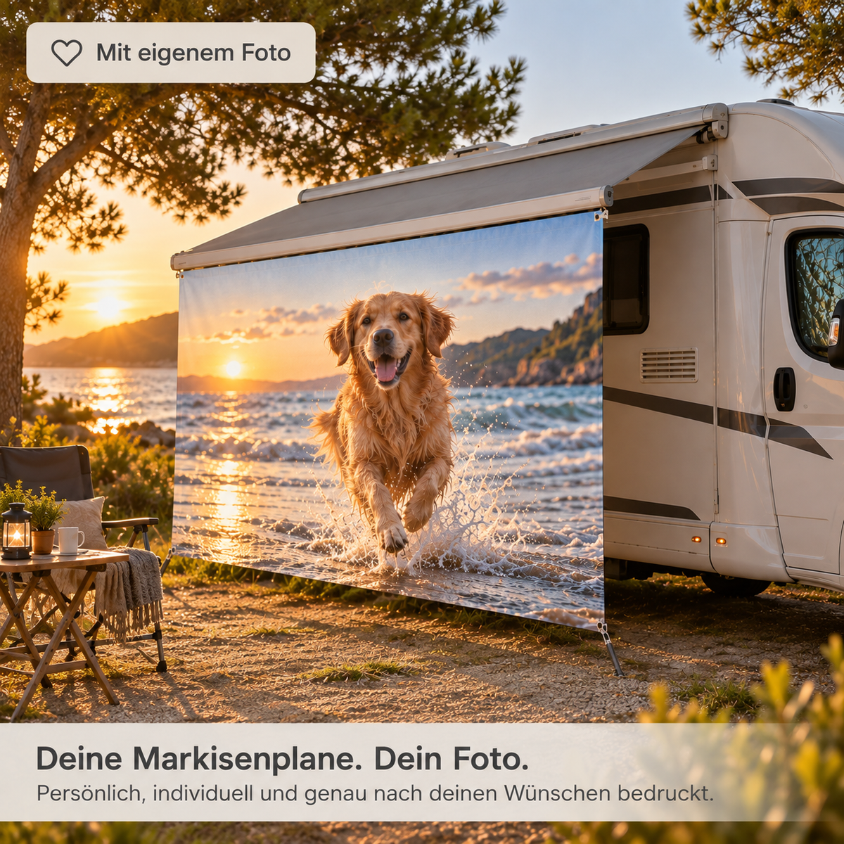 Markisenplane mit eigenem Motiv/Fotodruck für Wohnmobil & Wohnwagen