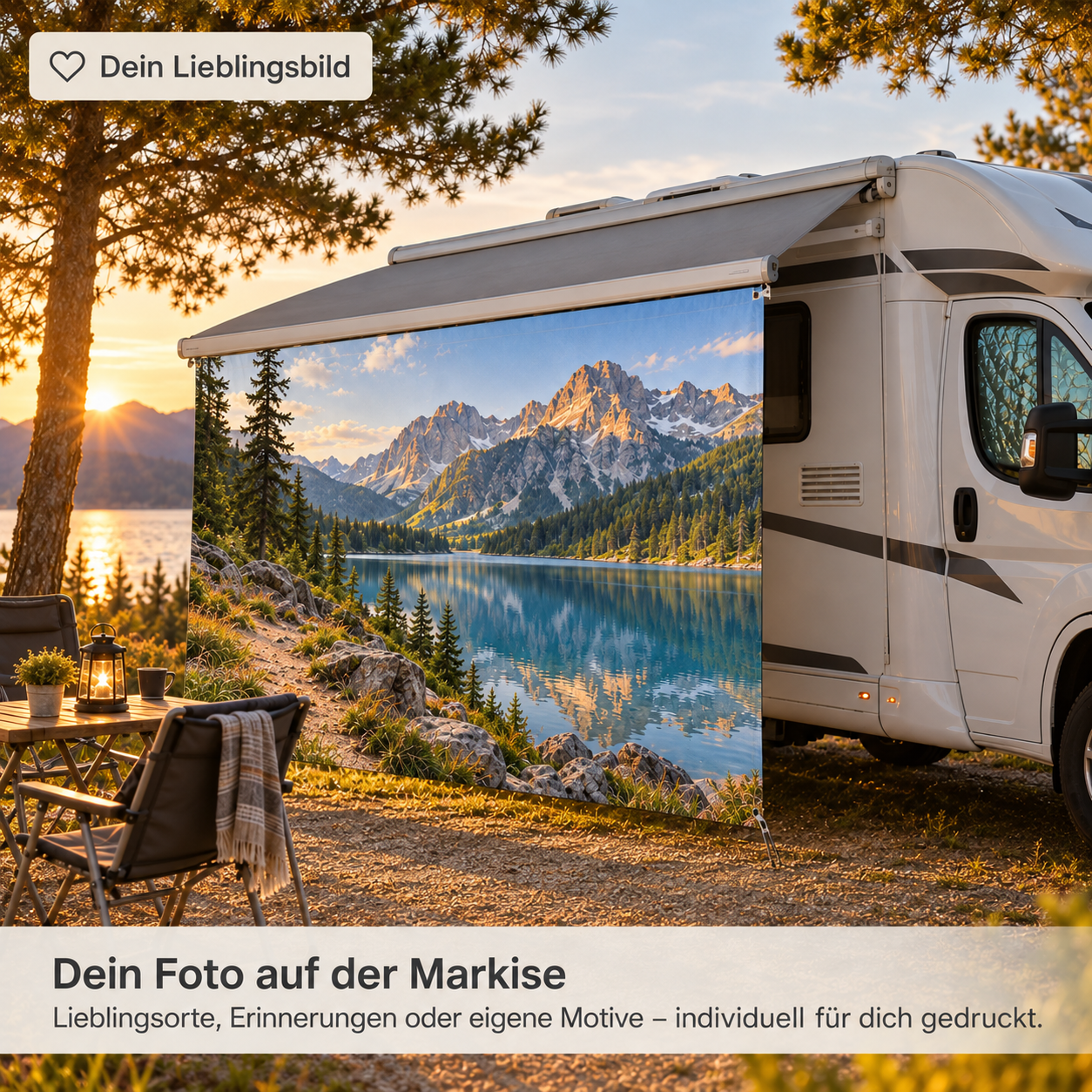 Markisenplane mit eigenem Motiv/Fotodruck für Wohnmobil & Wohnwagen