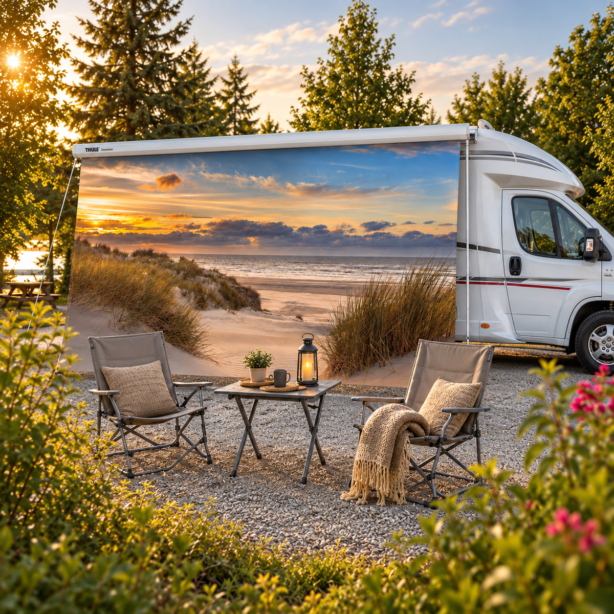 Markisenplane Motiv Dünen für Wohnmobil & Wohnwagen