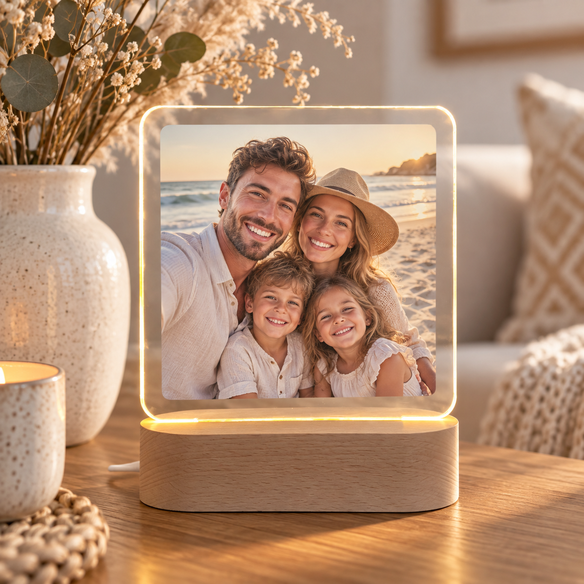 Fotolampe mit Bild
