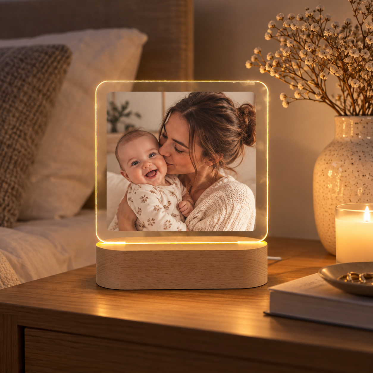Fotolampe mit Bild