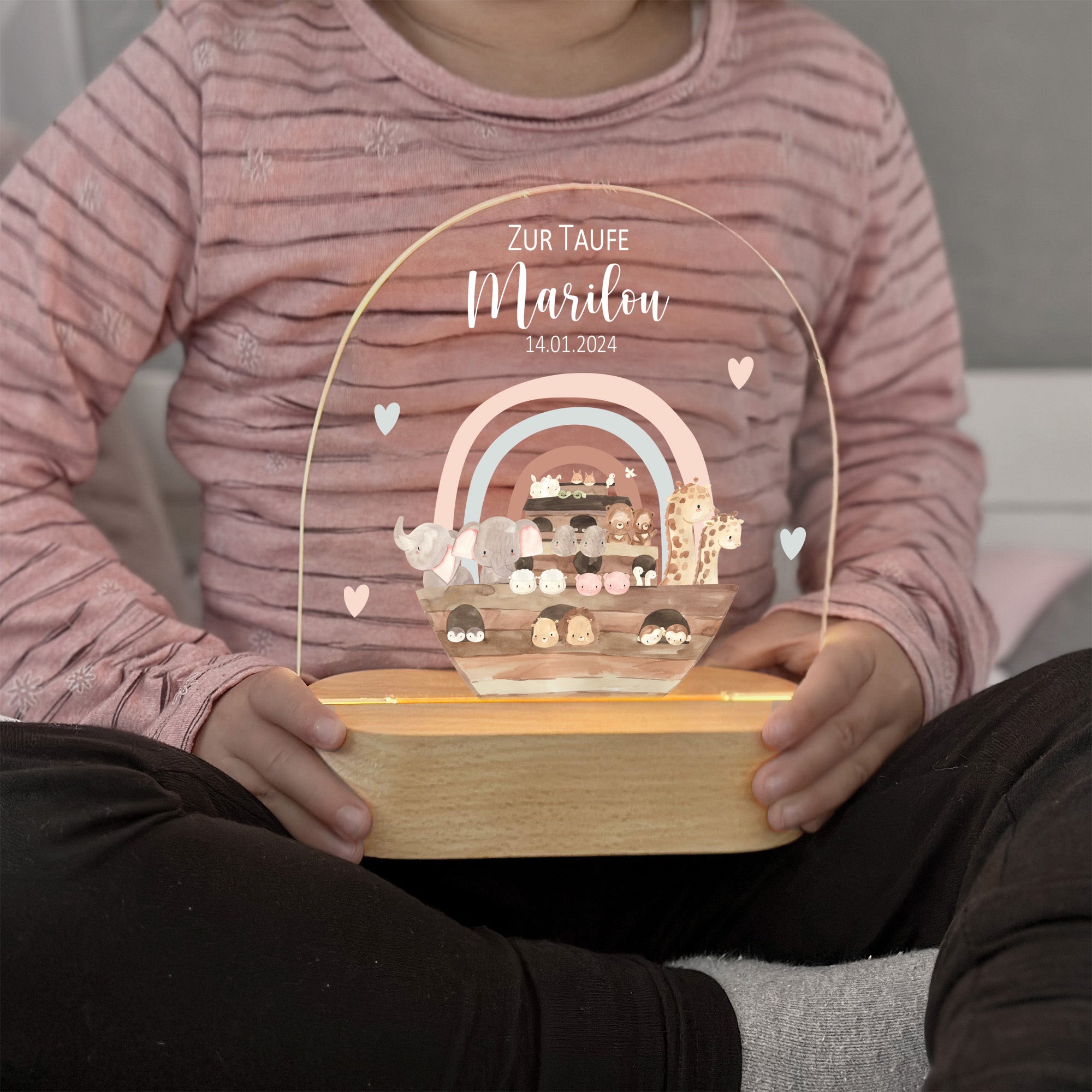 Nachtlicht "Arche Rosa"