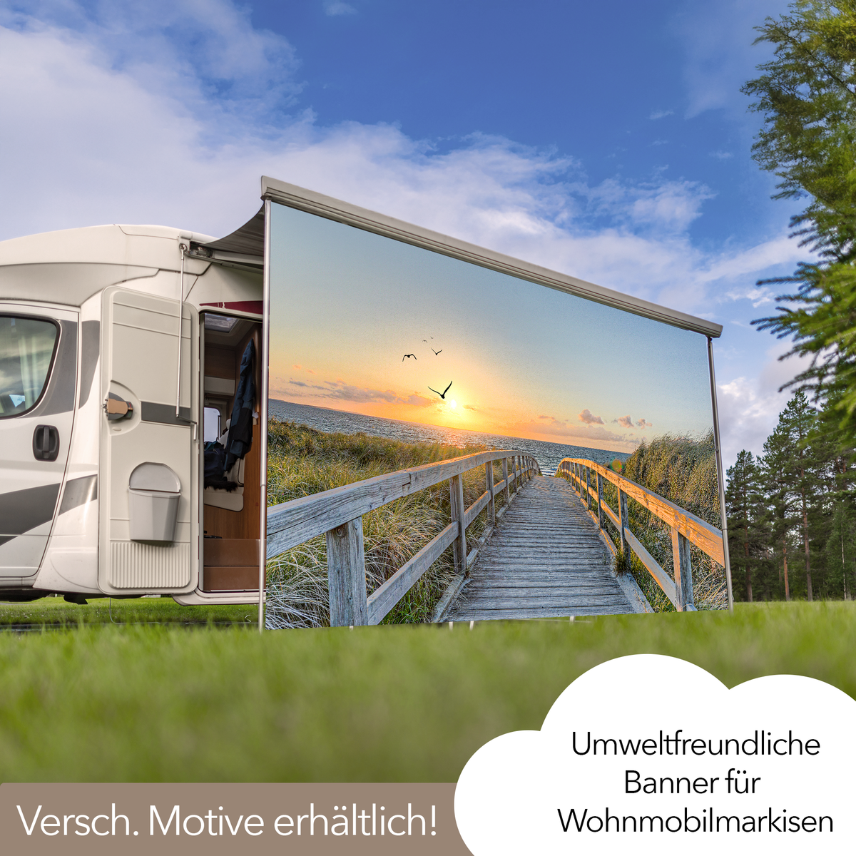 Markisenplane für Wohnmobil & Wohnwagen – Mein Wunschzimmer GmbH