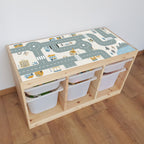 Spielstraßen Aufkleber IKEA Trofast "Beige"