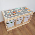 Spielstraßen Aufkleber IKEA Trofast "Bunt"
