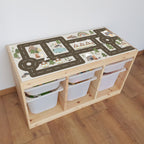 Spielstraßen Aufkleber IKEA Trofast "Wald"