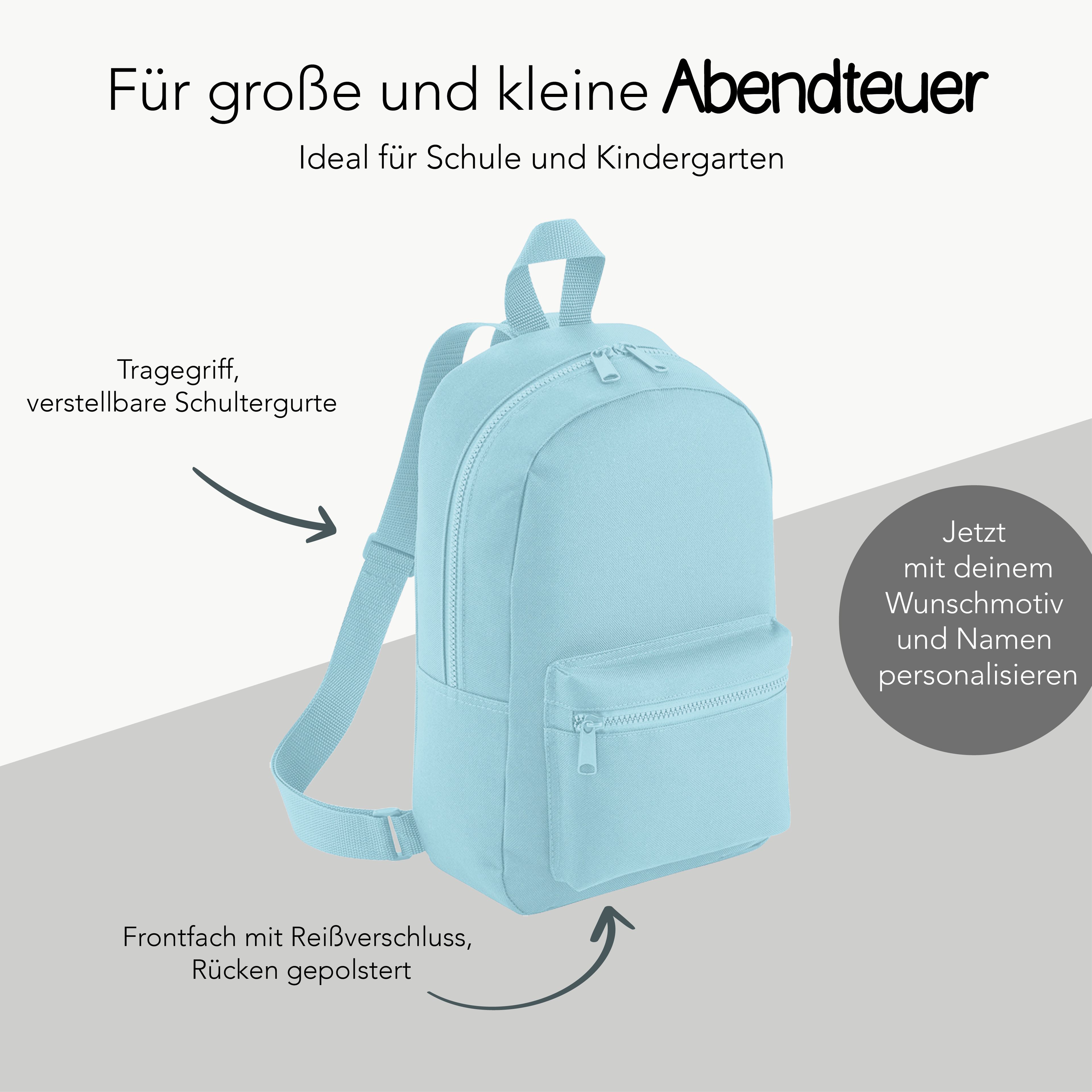 Kinderucksack "Polyester" personalisiert