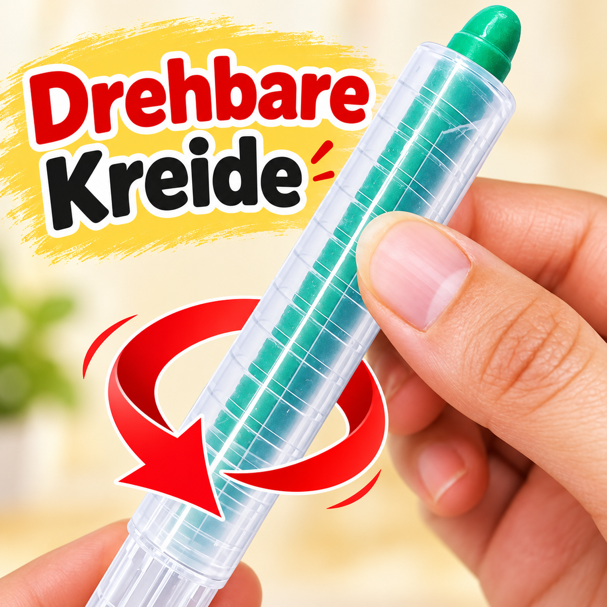 Drehbare Kreide mit praktischem Drehmechanismus