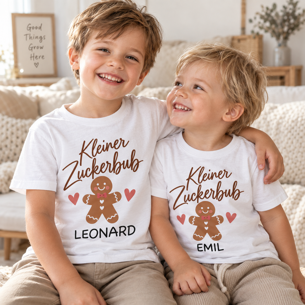 Kleiner Zuckerbub Weihnachts-T-Shirt für Kinder – Produktansicht 12
