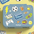 Brotdose "Sticker blau"