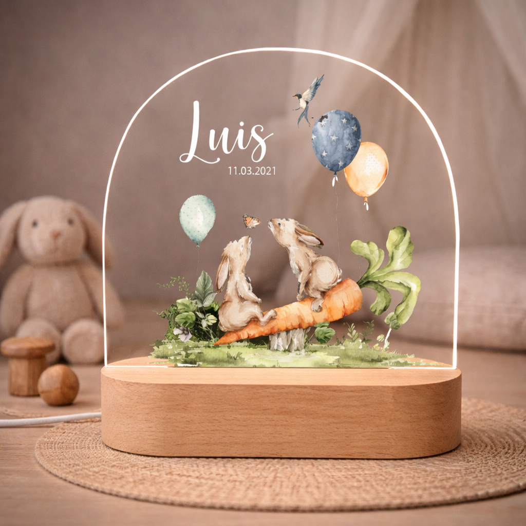 Nachtlicht "Hase Möhre"