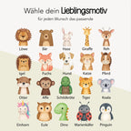 Namensaufkleber "Tiere"