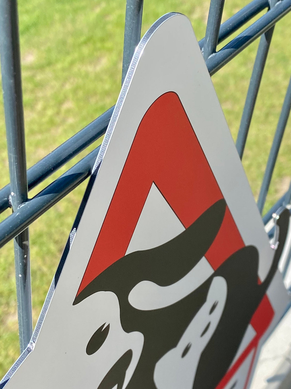 Aluverbund Warnschild für freilaufendes Geflügel