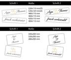Hochzeitskennzeichen „Frisch verheiratet“ – Herz Gold, personalisiert für Hochzeitsauto