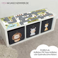 Spielstraßen Aufkleber IKEA Kallax 3er Blau – Kinderzimmer Spieltisch Sticker