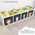 Spielstraßen Aufkleber IKEA Kallax 4er Zoo – Kinderzimmer Spieltisch Sticker