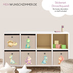 Boxenaufkleber Dinos Aquarell – 6er Set für Kallax- und Aufbewahrungsboxen