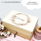 Personalisierter Erinnerungsbox-Aufkleber – Motiv Braun