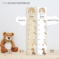 Messlatte Wald 2 Kinder 70-140cm, Messlatte Kinder Holz, Messlatte, Baby, Taufgeschenk, Messlatte personalisiert, Kinderzimmer, Geburt