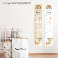 Messlatte Wolke Reh Kinder 70-140cm, Messlatte Kinder Holz, Messlatte, Baby, Taufgeschenk, Messlatte personalisiert Kinderzimmer Deko Geburt