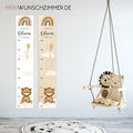 Messlatte Wolke Bär Kinder 70-140cm, Messlatte Kinder Holz, Messlatte, Baby, Taufgeschenk, Messlatte personalisiert Kinderzimmer Deko Geburt