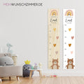 Messlatte Bär Kinder 70-140cm, Messlatte Kinder Holz, Messlatte, Baby, Taufgeschenk, Messlatte personalisiert, Kinderzimmer Deko, Geburt