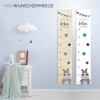 Messlatte Nilpferd Kinder 70-140cm, Messlatte Kinder Holz, Messlatte, Baby, Taufgeschenk, Messlatte personalisiert, Kinderzimmer, Geburt