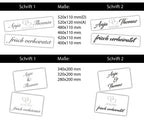Hochzeitskennzeichen „Frisch verheiratet“ – Herz Silber, personalisiert für Hochzeitsauto