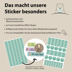 Personalisierte Namensaufkleber – Waldtiere Aquarell – Produktansicht 4