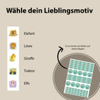 Personalisierte Namensaufkleber – Wunschmotiv – Produktansicht 3