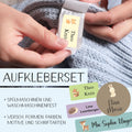 Personalisierte Namensaufkleber – Waldtiere Aquarell für Kindergarten, Kita und Schule