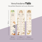 Geschwister Messlatte Wald Kinder 70-140cm, Zwillinge, Messlatte Holz, Baby, Taufgeschenk, Personalisiert, Kinderzimmer, Geburt