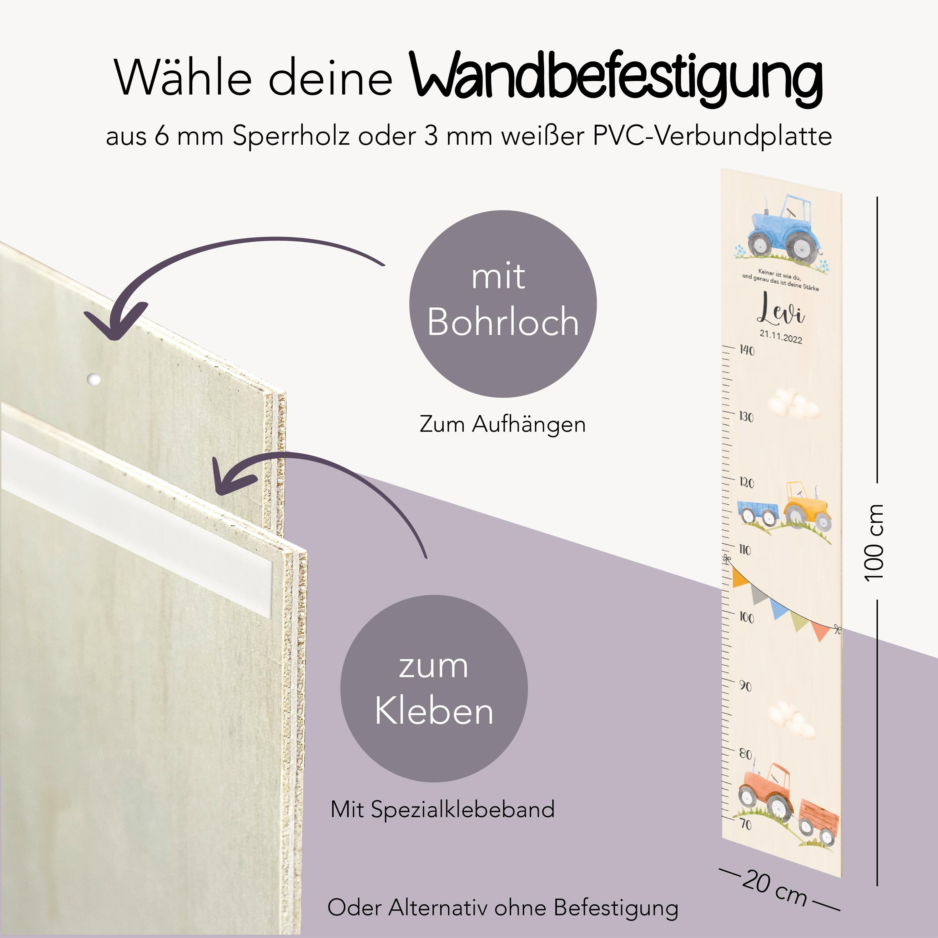 Messlatte Einhorn Kinder 70-140cm, Messlatte Kinder Holz, Messlatte, Baby, Taufgeschenk, Messlatte personalisiert, Kinderzimmer, Geburt