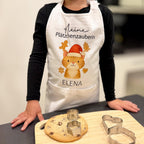 Personalisierte Weihnachtsschürze für Kinder mit Namen – Produktansicht 8