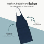 Personalisierte Koch- und Backschürze für Kinder mit Namen – Produktansicht 5