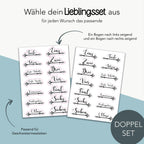 Meilensteinaufkleber für Messlatten – Doppelset – Produktansicht 2