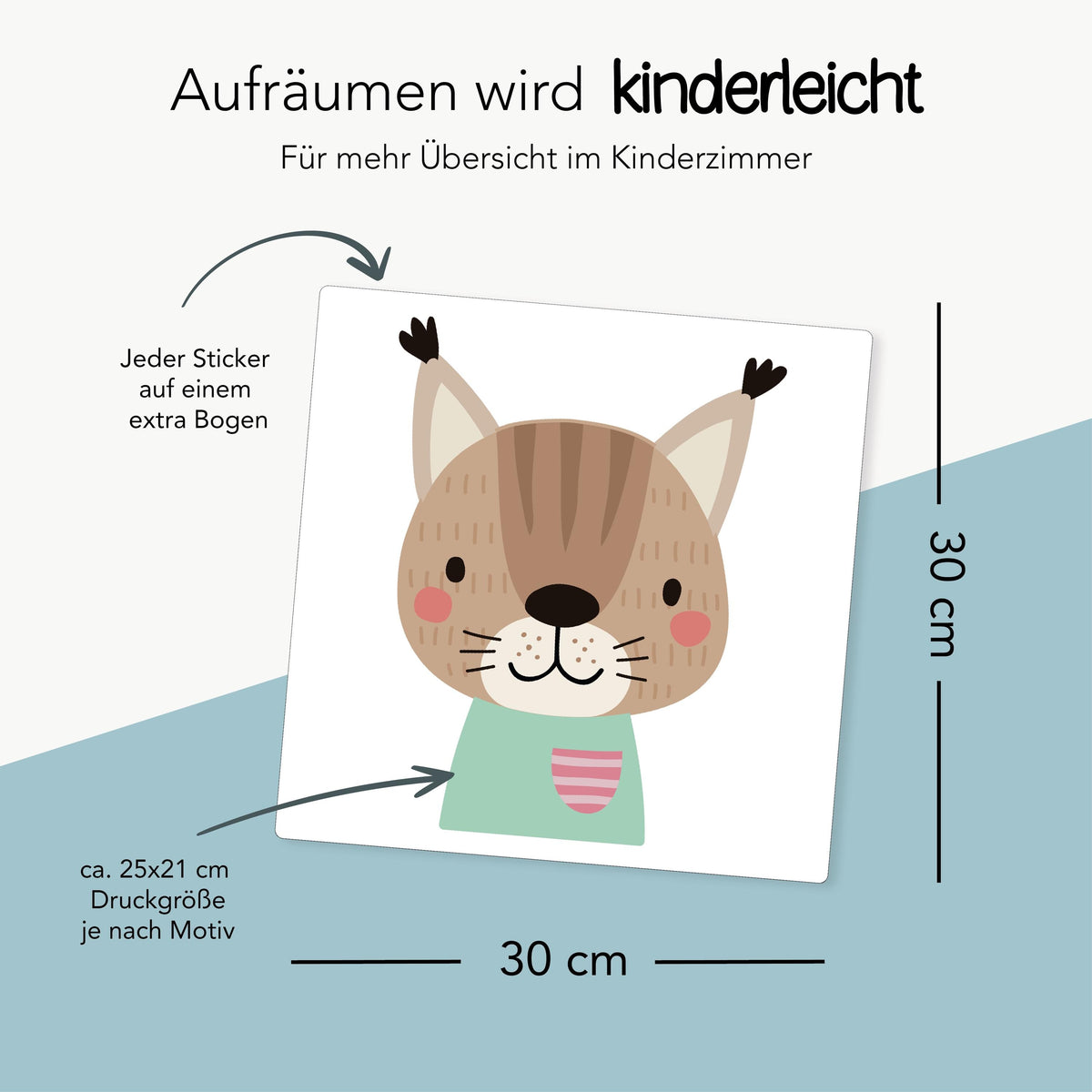 Boxenaufkleber Afrikatiere – 6er Set – Produktansicht 3