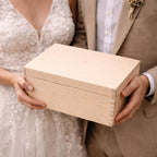 Erinnerungskiste Hochzeit aus Holz – Motiv Herz Klassik, Produktansicht 5