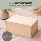 Erinnerungskiste Hochzeit aus Holz – Motiv Herzschrift, Produktansicht 4