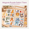 Magnetisches Tierpuzzle Safari – 20 Puzzleteile mit 10 Tieren