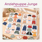Magnetisches Anziehspiel Jungen – 3 Figuren mit Kleidung und Accessoires
