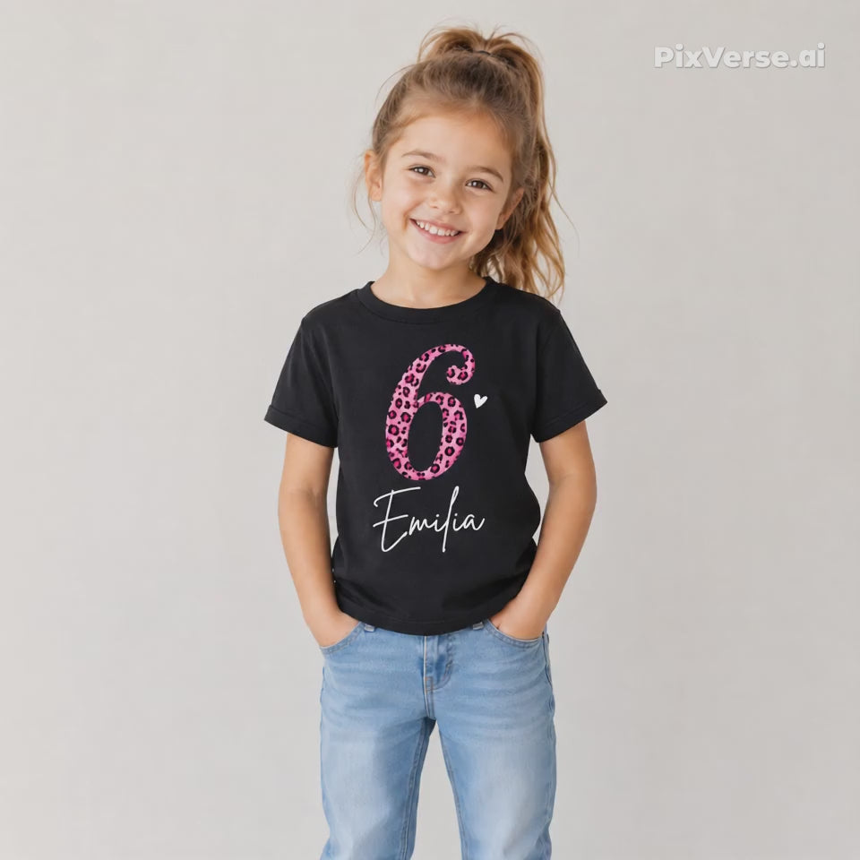 T-Shirt Pink Leopard