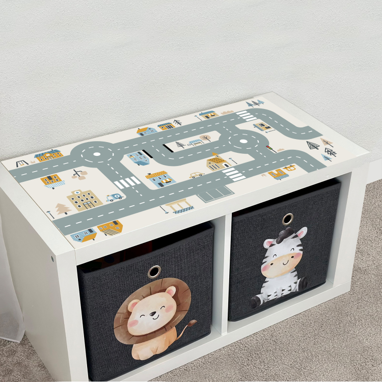 Spielstraße Ikea Kallax 2er - Beige